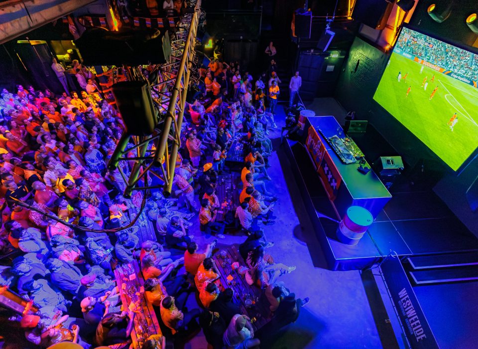World Cup - Semi-Final 1 on mega screen at WestWeelde: France - Spain