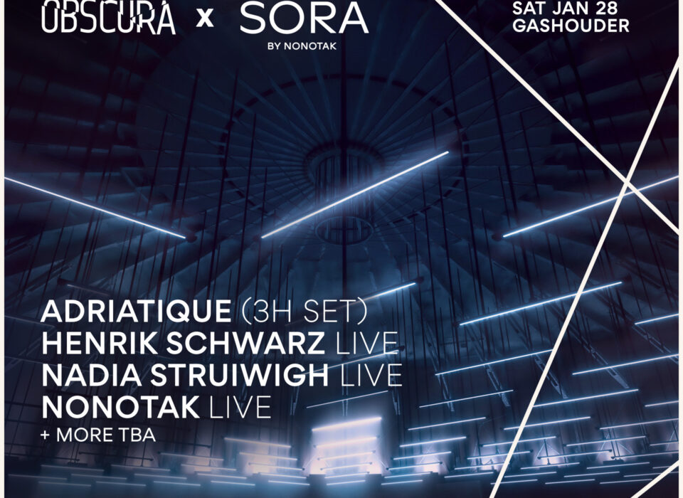 Audio Obscura x SORA – Uitverkocht